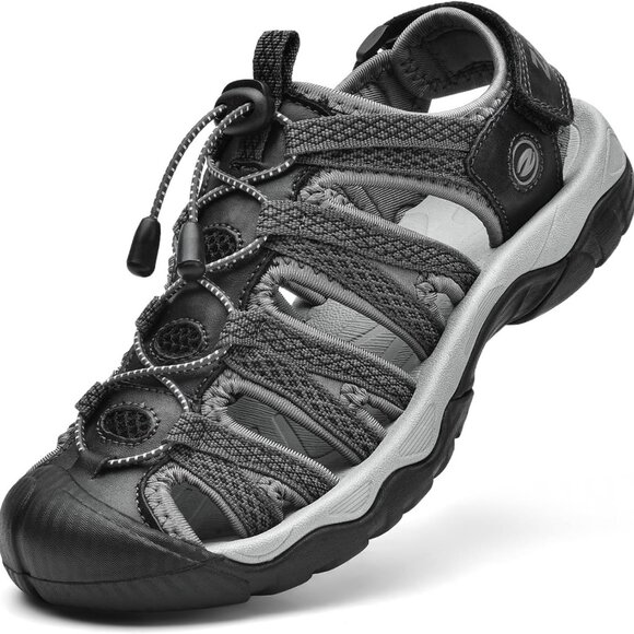 Women's Waterproof Hiking Sandals Woven Upper Cushioned EVA Rubber Sole - Picture 1 of 6